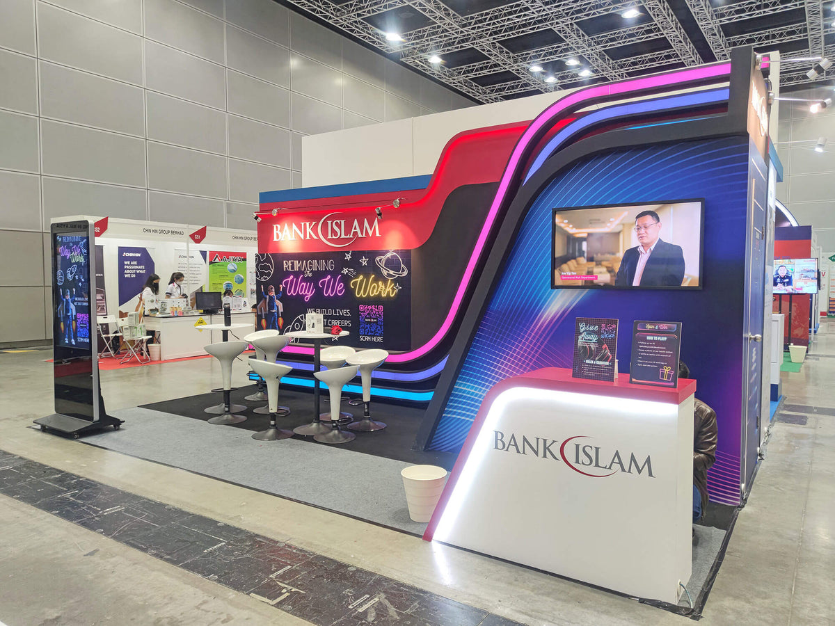 Bank Islam Booth Design | Booth Contractor – Exhireno Sdn Bhd ...
